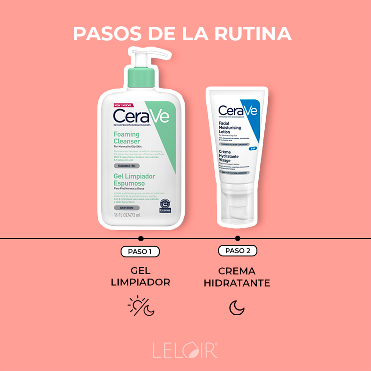 Cerave Rutina Facial De Noche Pieles Mixtas A Grasas