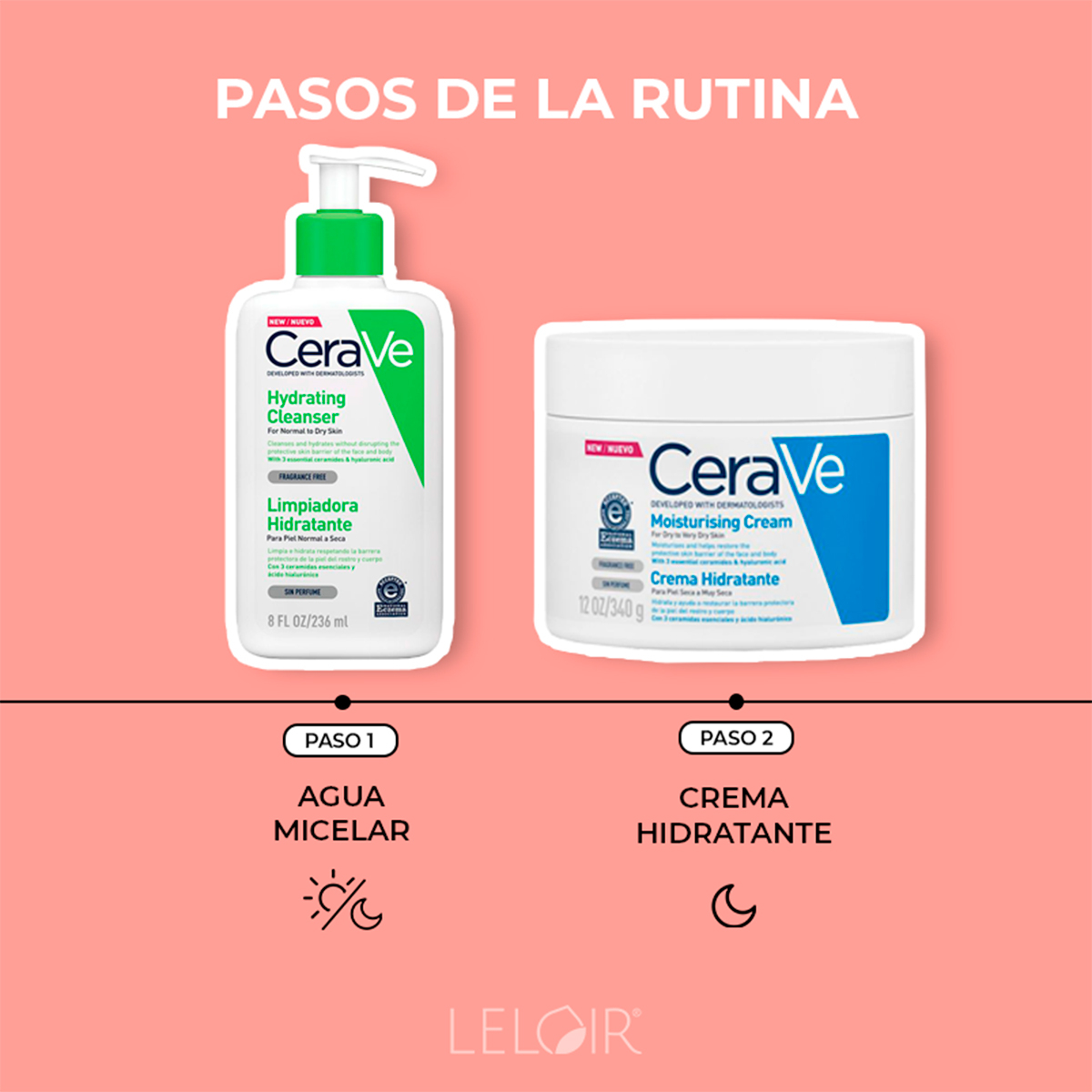 Cerave Rutina Facial Y Corporal Piel Seca A Muy Seca