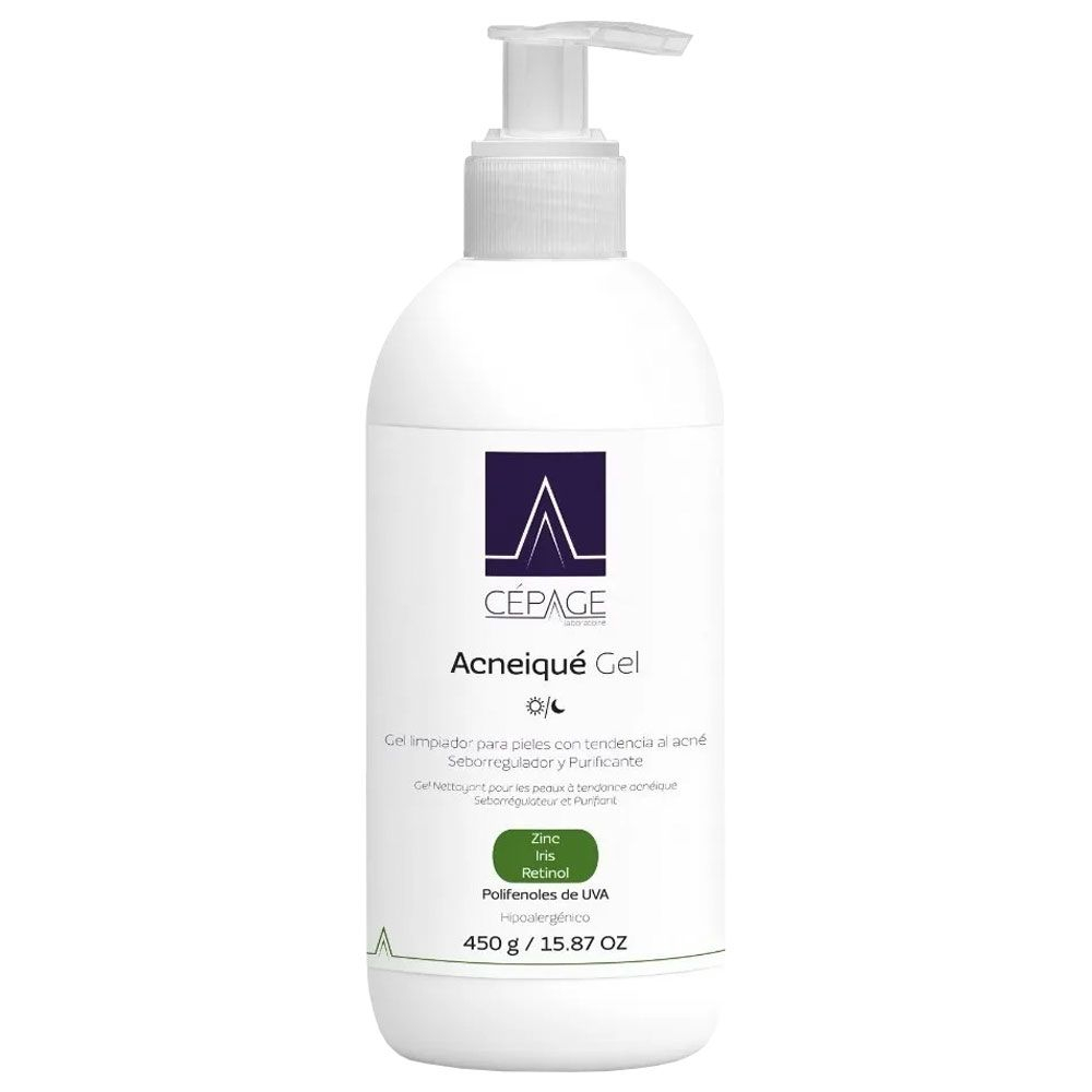 Cepage Acneiqué Gel Limpiador Purificante Piel Grasa X 450 Gramos