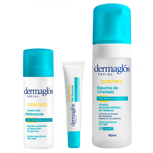Dermaglós Rutina Facial Control Acné Completo