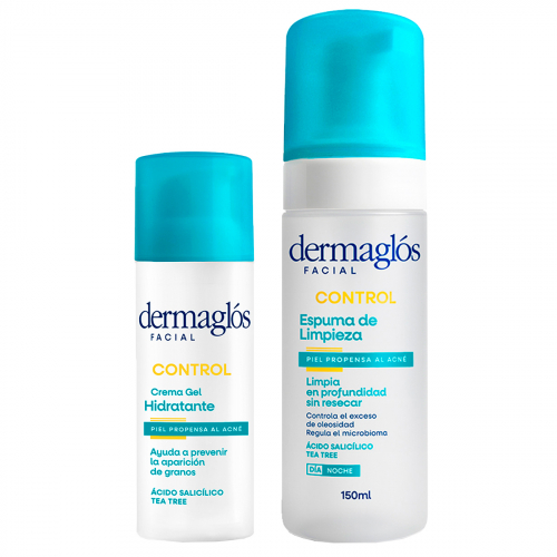 Dermaglós Rutina Facial Control Acné Limpieza + Hidratación