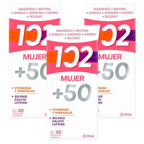 Pack 3 102 Mujer +50 Comprimidos