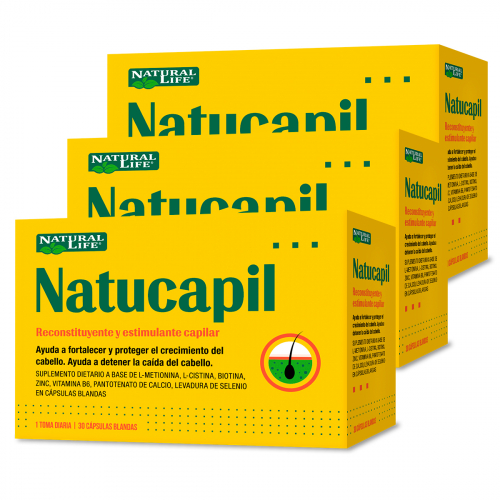 Pack 3 Natural Life Natucapil Suplemento