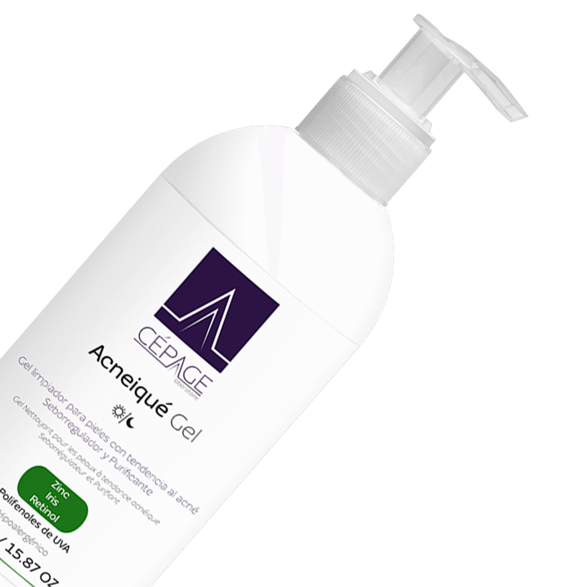 Cepage Acneiqué Gel Limpiador Purificante Piel Grasa X 450 Gramos