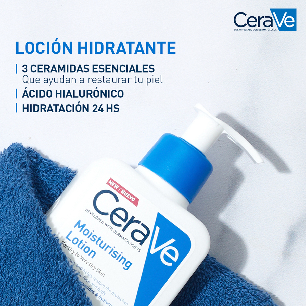 Cerave Loción Hidratante Piel Seca A Muy Seca X 236ml