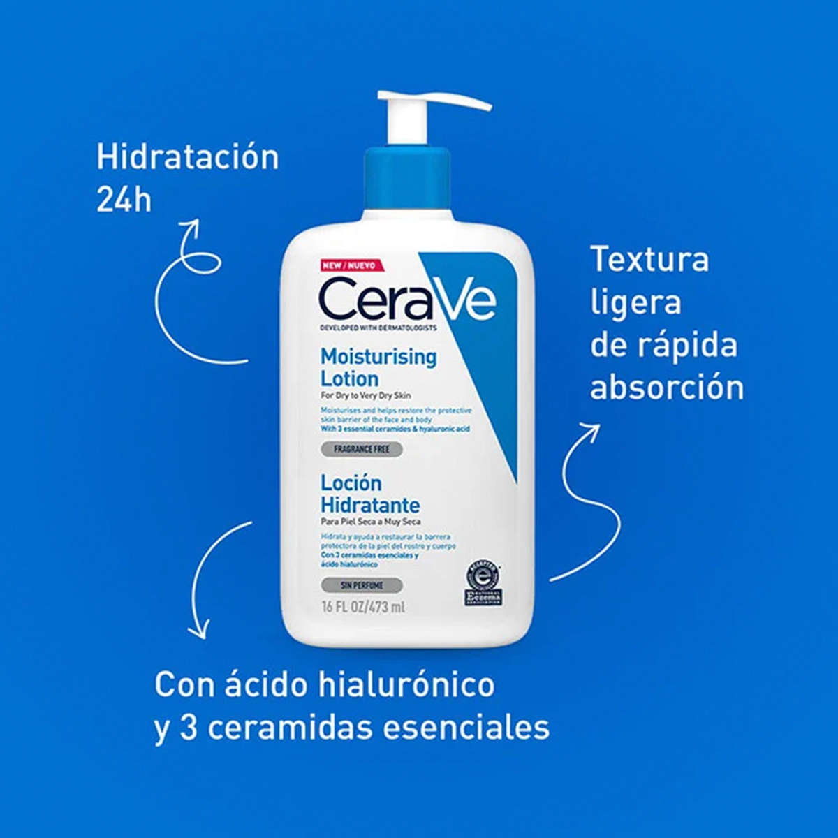 Cerave Loción Hidratante Piel Seca A Muy Seca X 473ml