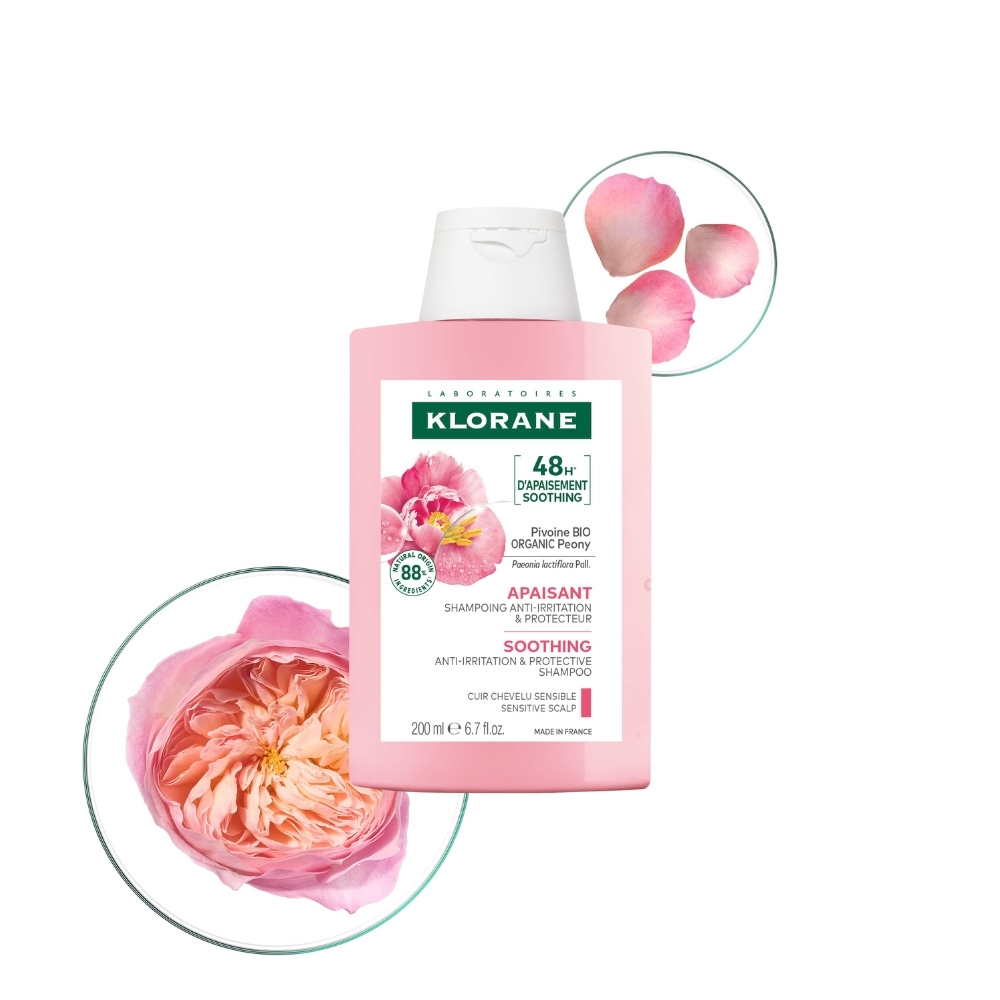 Klorane Peoní­a Shampoo Para Cuero Cabelludo Irritado