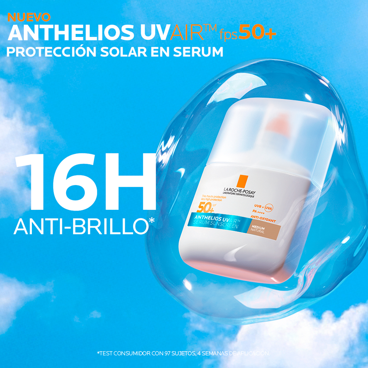 La Roche Posay Anthelios Uvair Sérum Solar Spf50+ Color