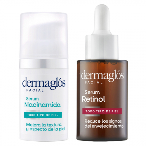 Combo Dermaglós Facial Serum Niacinamida + Retinol