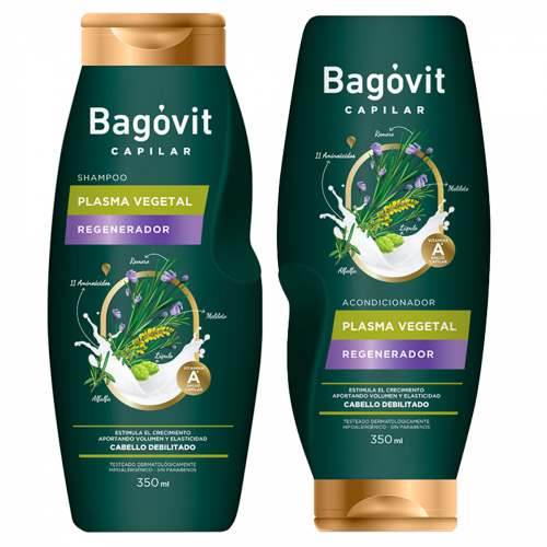 Rutina Bagóvit Capilar Plasma Vegetal Regenerador Cabello Dañado