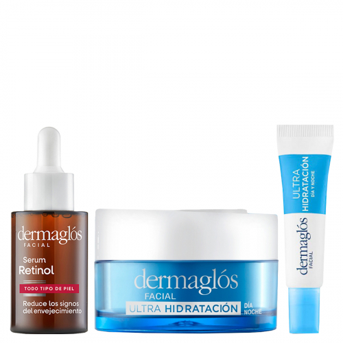 Rutina Dermaglós Facial Ultra Hidratación + Retinol Día Y Noche