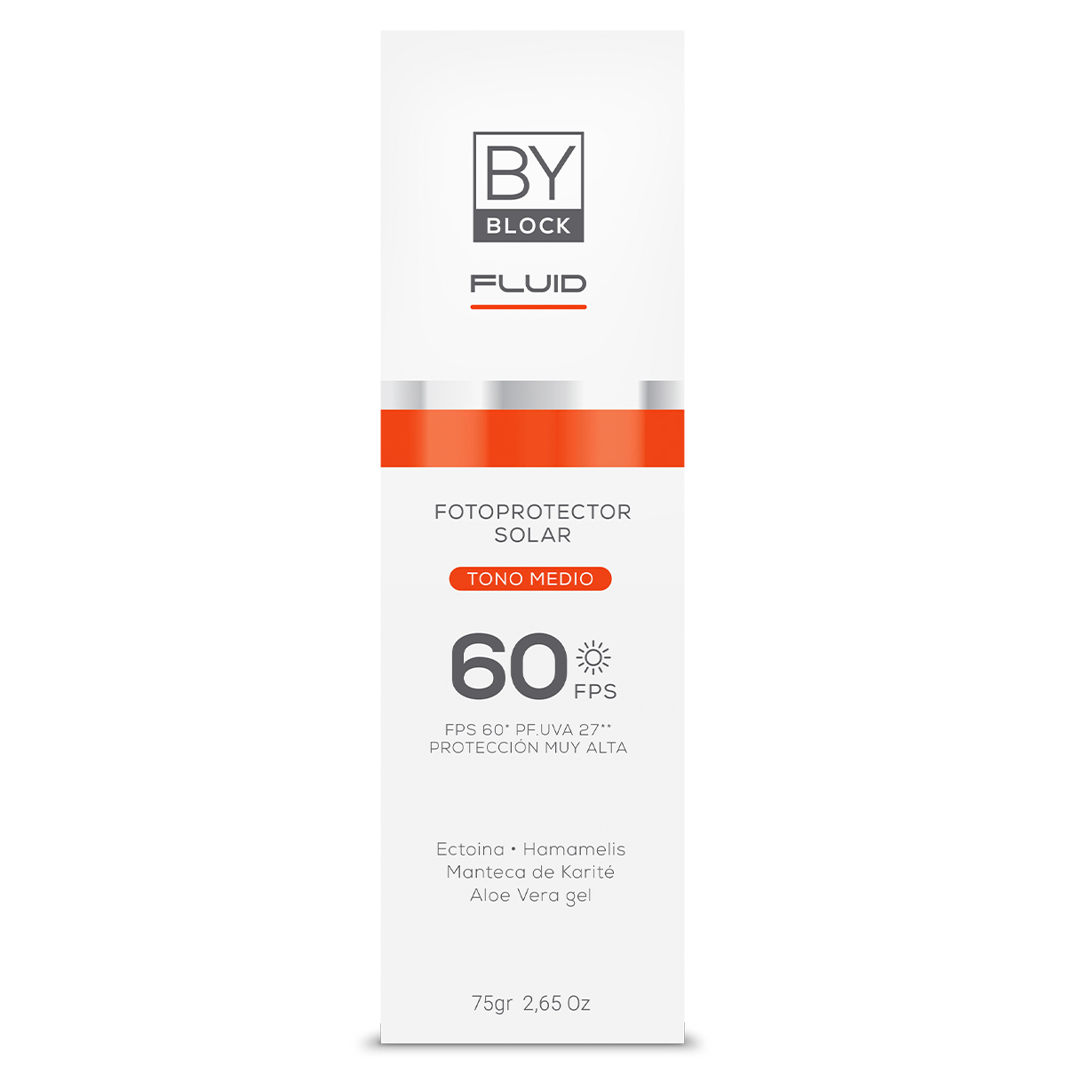 By Block Fluid Fotoprotector Facial Fps60 Color