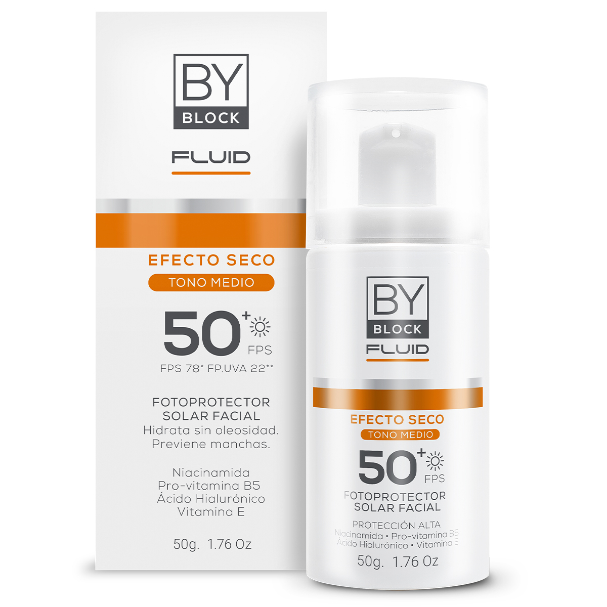 By Block Fluid Fotoprotector Efecto Seco Color Fps50