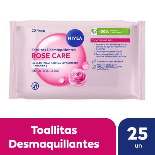 Nivea Toallitas Desmaquillantes Rose Care