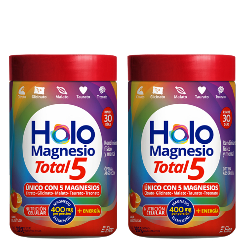 Pack 2 Holomagnesio Total 5 En Polvo X 300 Gramos