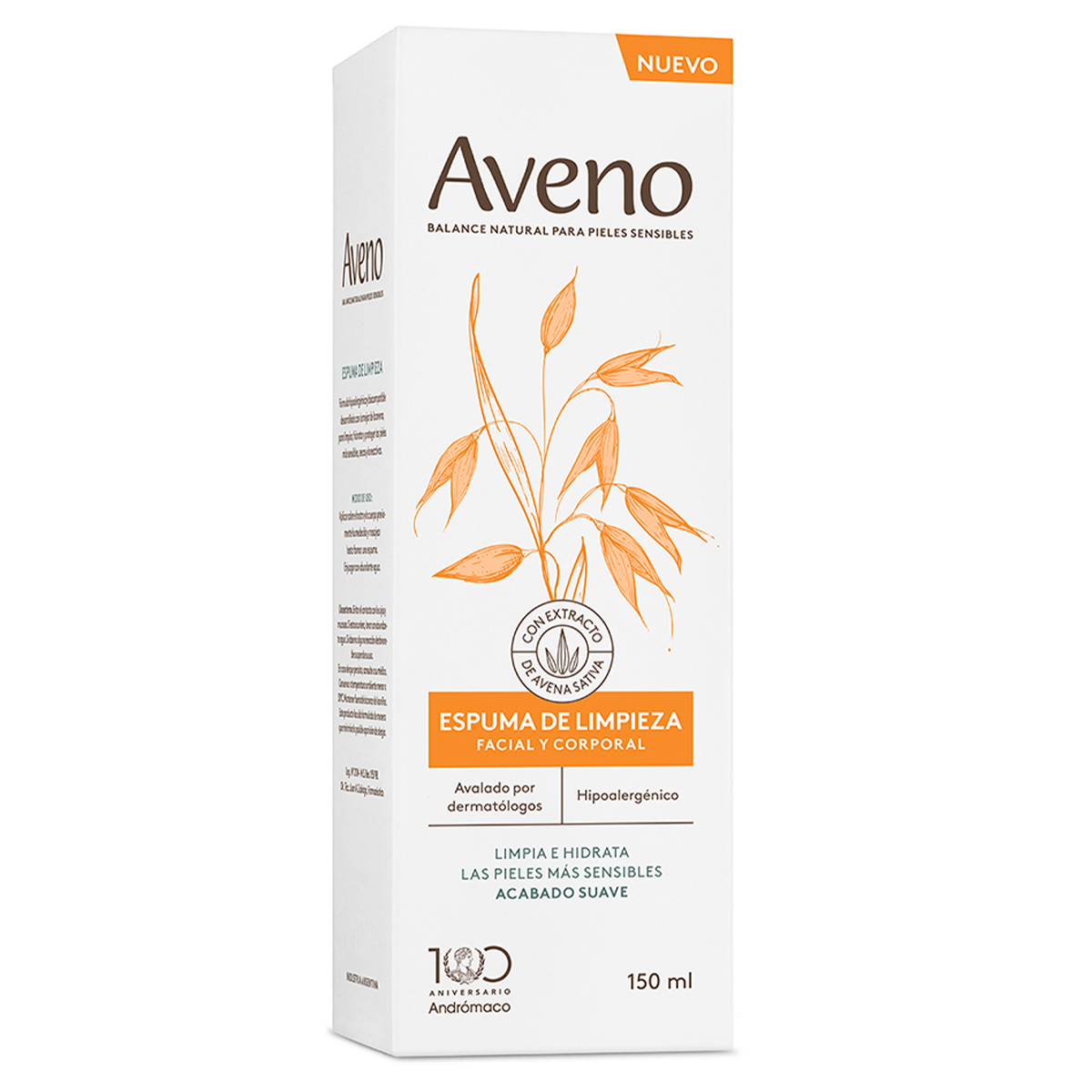 Aveno Espuma De Limpieza Facial Y Corporal