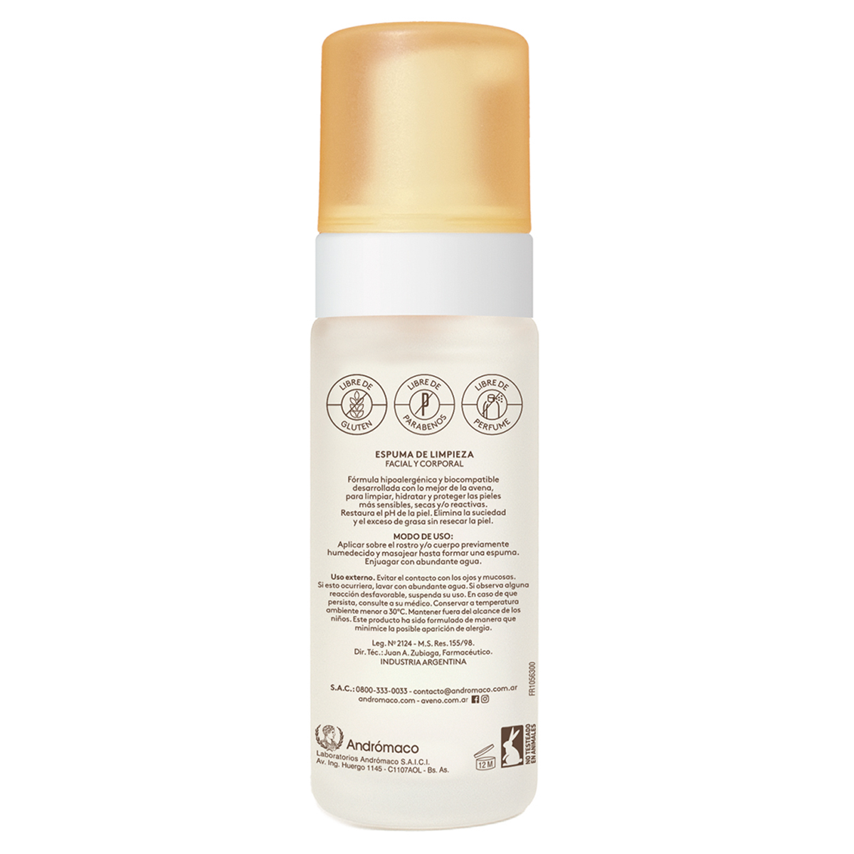 Aveno Espuma De Limpieza Facial Y Corporal