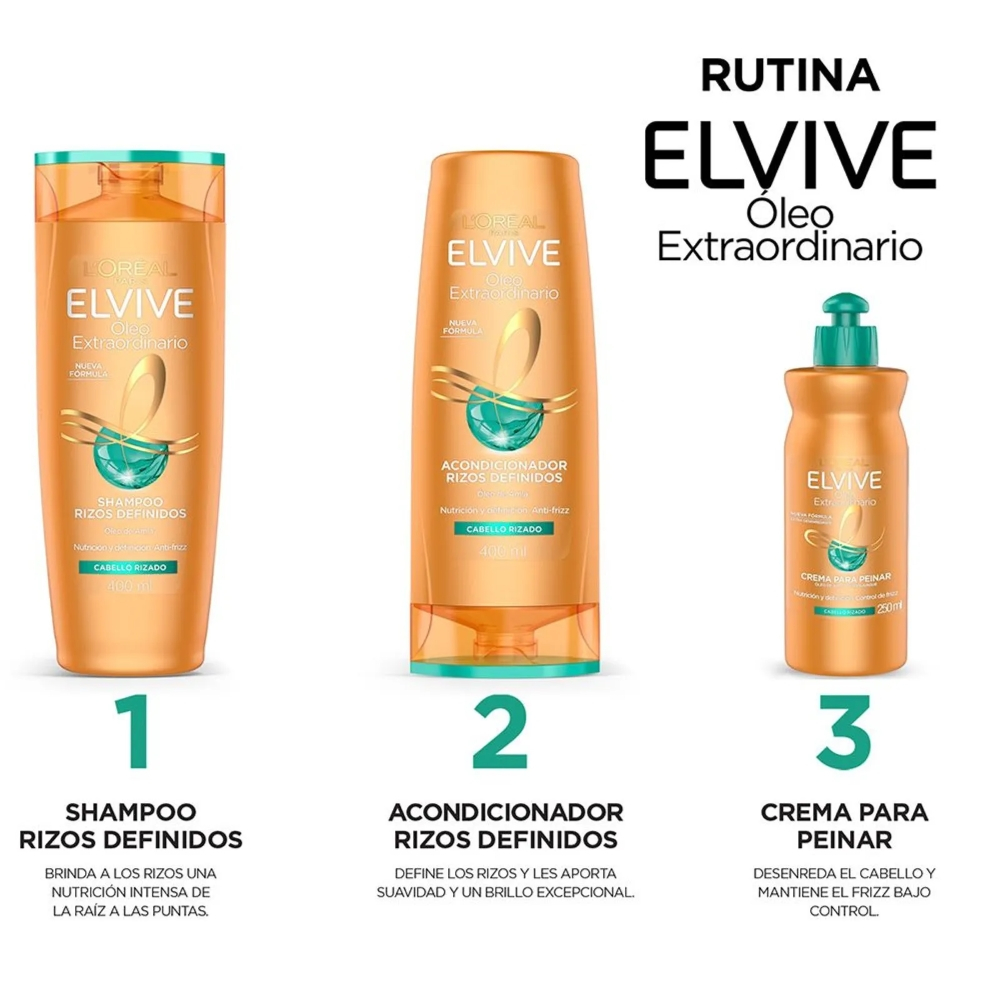 Elvive óleo Extraordinario Rizos Definidos Shampoo
