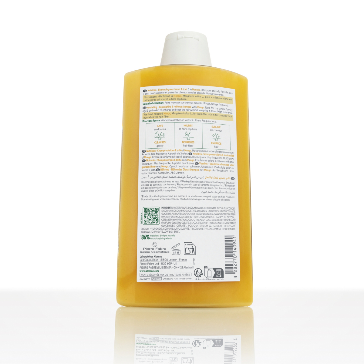 Klorane Mango Shampoo Para Cabello Seco X 200ml