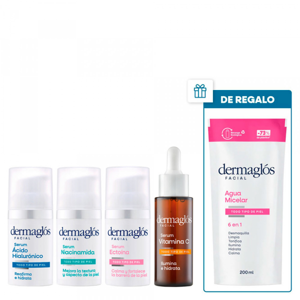 Combo Dermaglós Facial Serums Completo + Regalo!