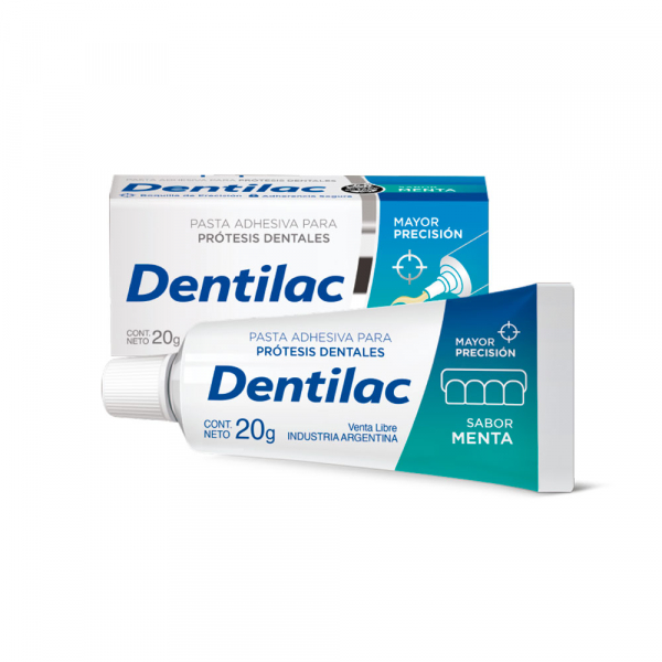 Dentilac Pasta Adhesiva Para Prótesis Dental Sabor Menta