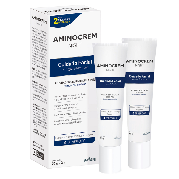 Pack 2 Aminocrem Night Crema Facial
