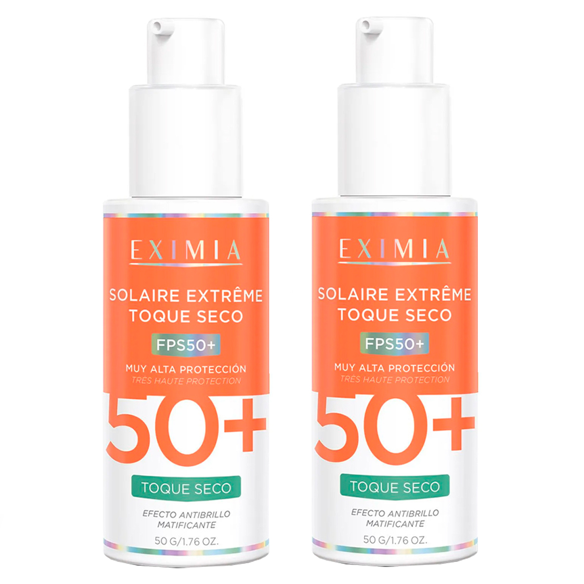 Pack 2 Eximia Solaire Extreme Fps 50 Toque Seco
