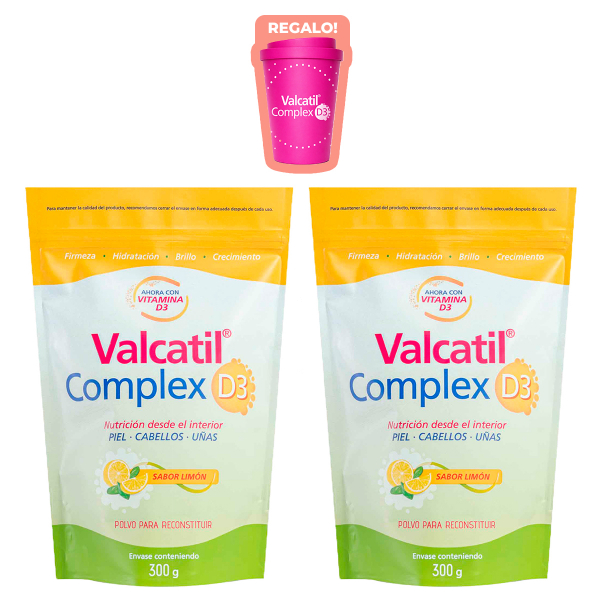 Pack 2 Valcatil Complex D3 Doypack Polvo + Regalo!