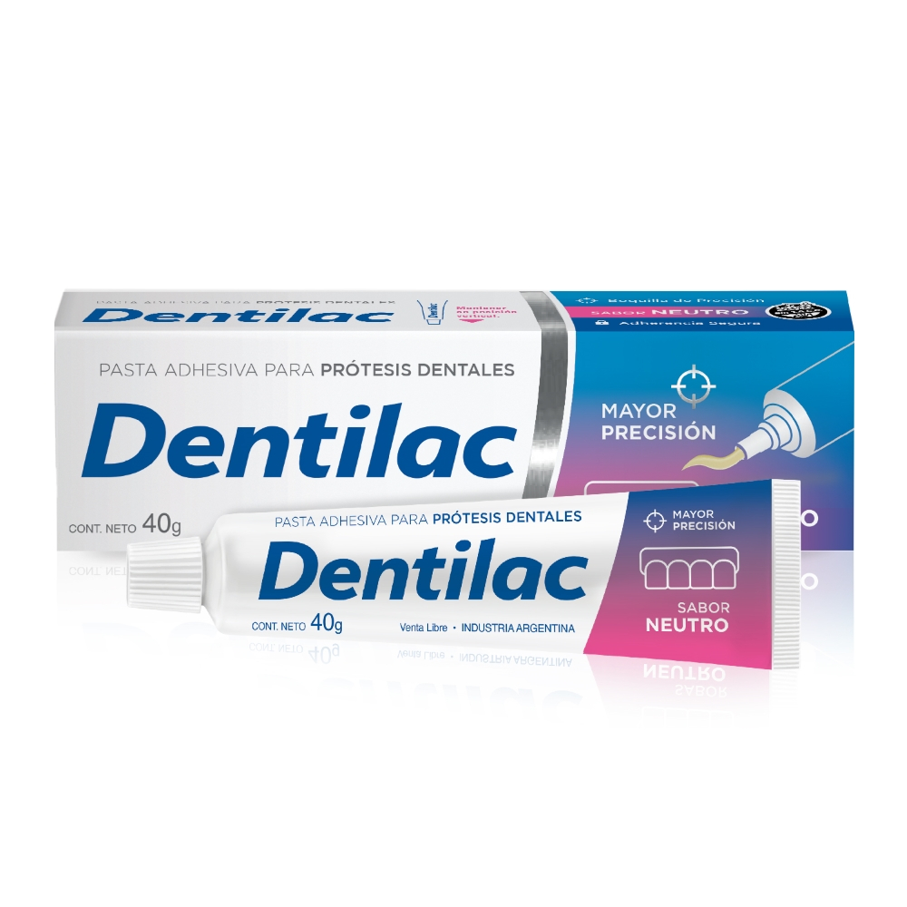 Dentilac Pasta Adhesiva Para Prótesis Dental Sabor Neutro