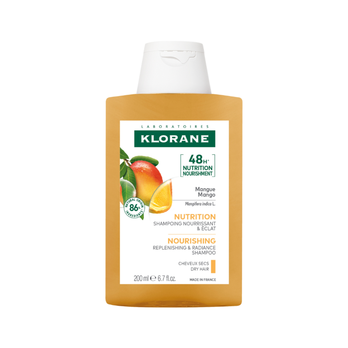 Klorane Mango Shampoo Para Cabello Seco X 200ml