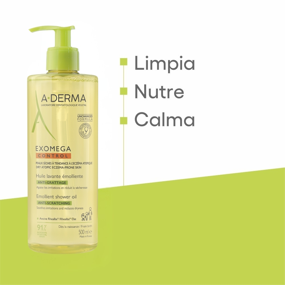 A Derma Exomega Control Aceite Limpiador X 500ml