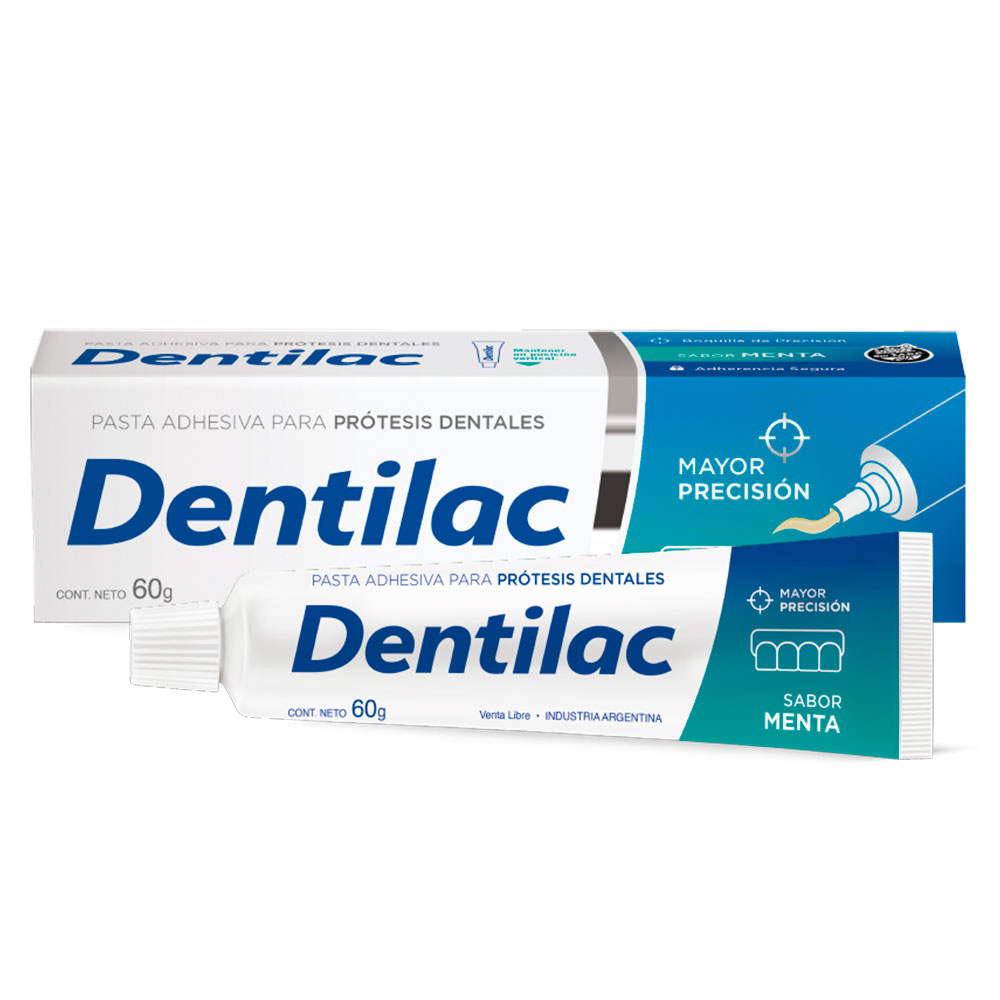 Dentilac Pasta Adhesiva Para Prótesis Dental Sabor Menta