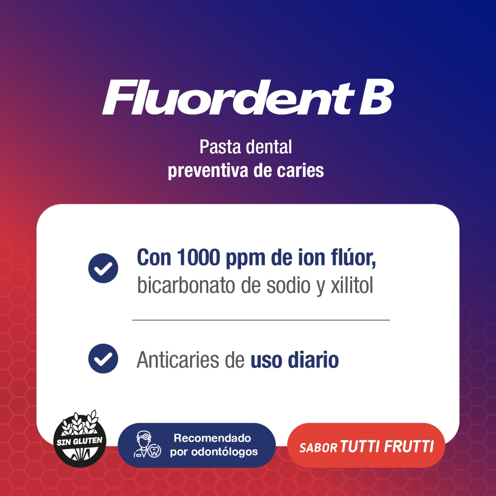 Fluordent B Pasta Dentí­frica Prevención De Caries Dental