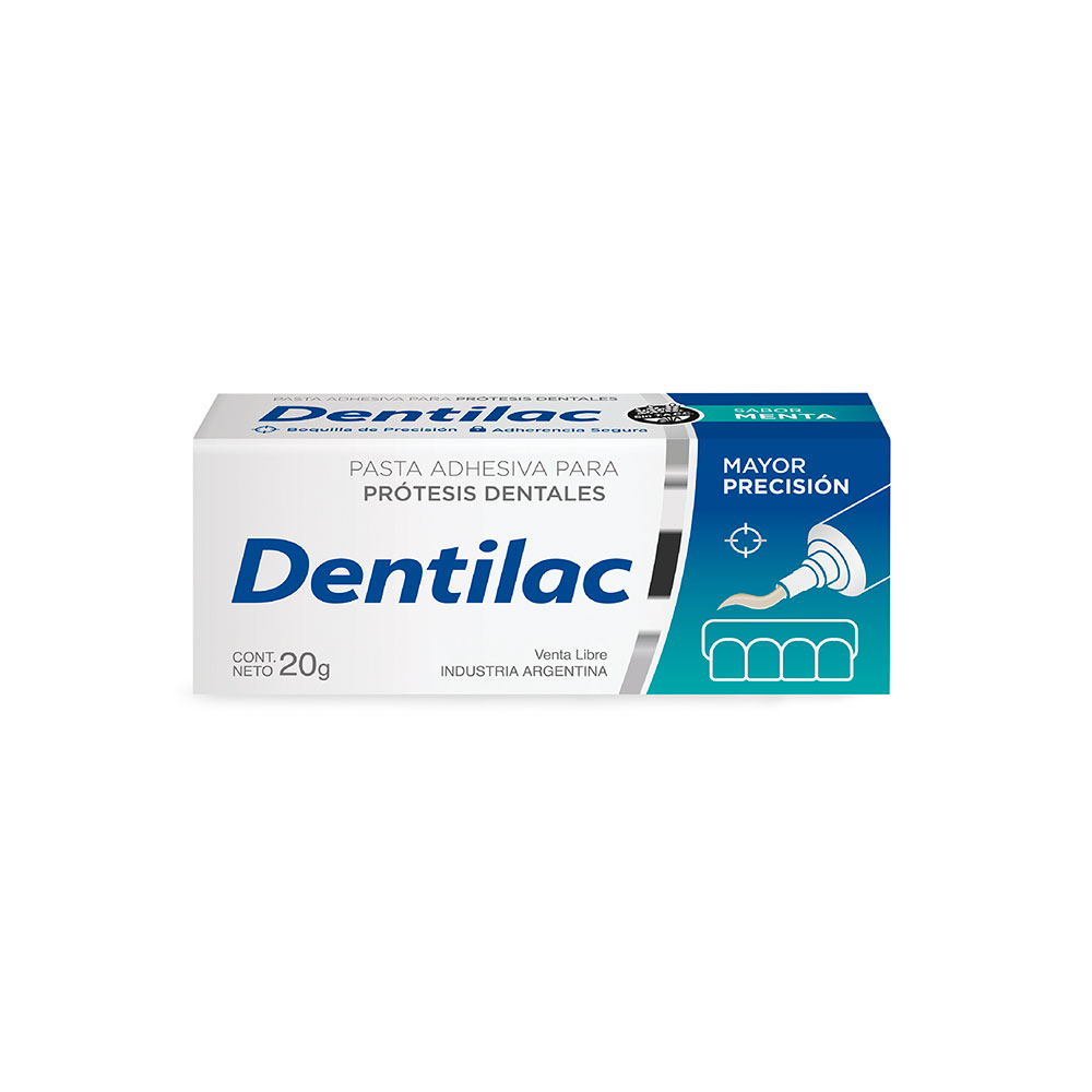 Dentilac Pasta Adhesiva Para Prótesis Dental Sabor Menta