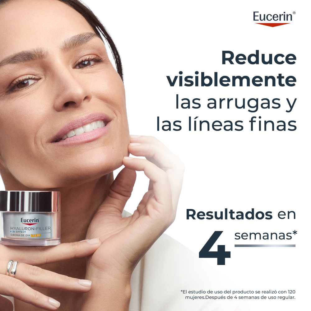 Eucerin Hyaluron Filler + 3x Effect Crema Antiarrugas De Día Fps30