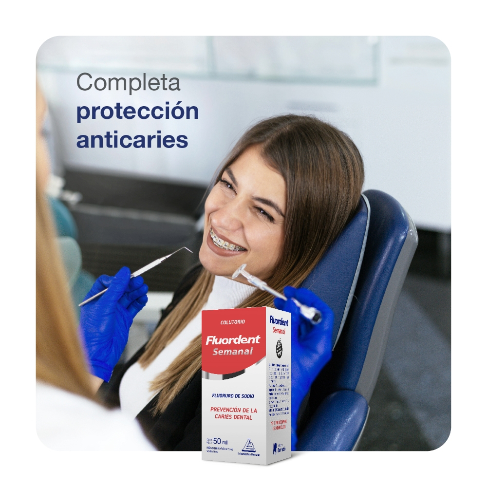 Fluordent Semanal Colutorio Prevención De Caries Dental
