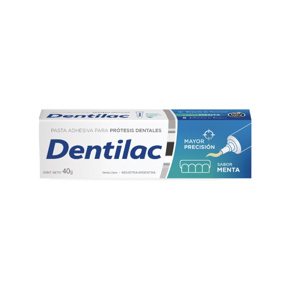 Dentilac Pasta Adhesiva Para Prótesis Dental Sabor Menta