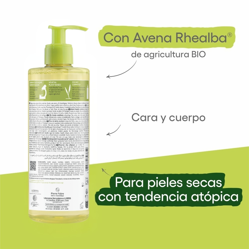 A Derma Exomega Control Aceite Limpiador X 500ml
