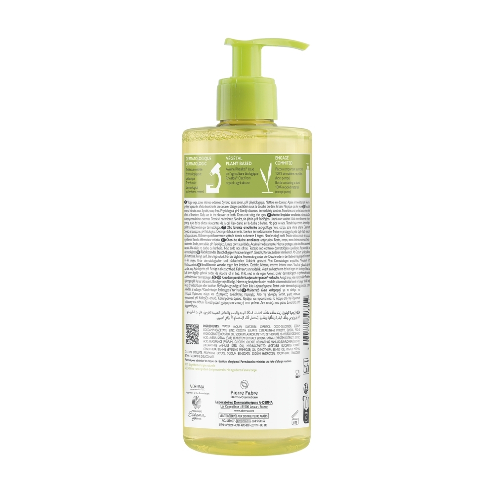 A Derma Exomega Control Aceite Limpiador X 500ml