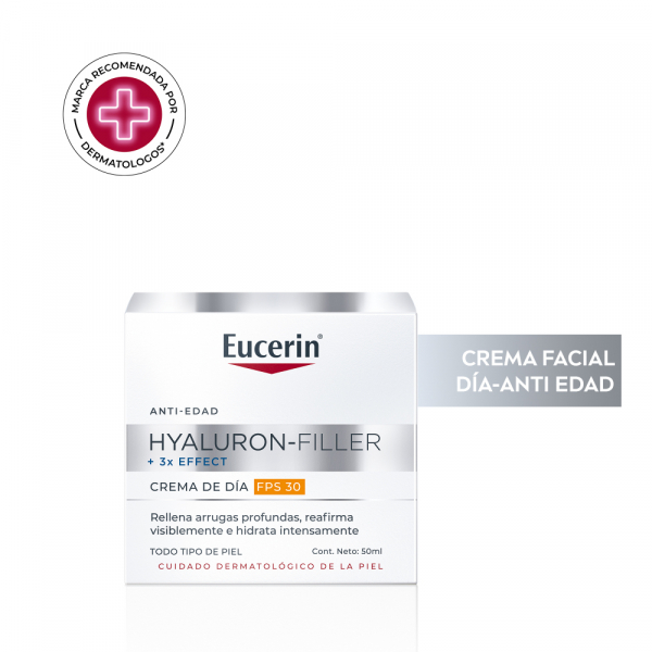 Eucerin Hyaluron Filler + 3x Effect Crema Antiarrugas De Día Fps30