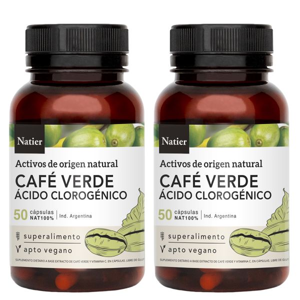 Pack 2 Natier Café Verde Cápsulas
