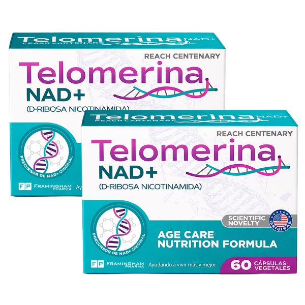 Pack 2 Telomerina Nad+ Suplemento X 60 Cápsulas