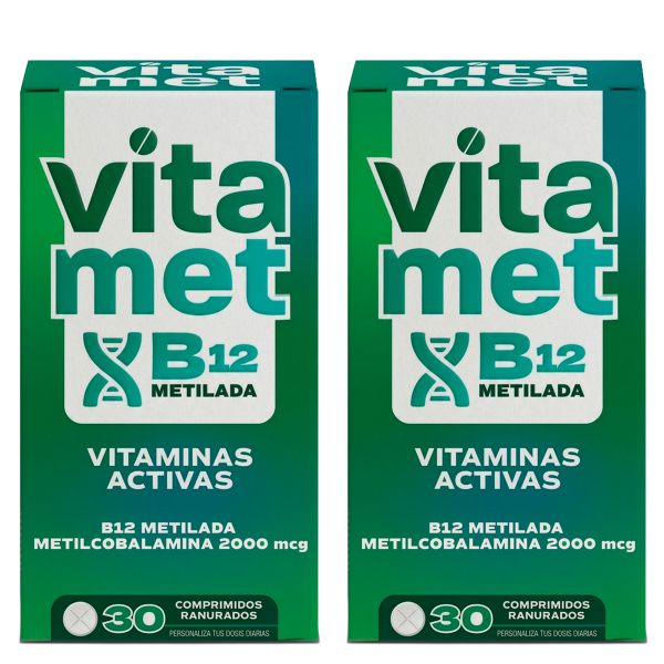 Pack 2 Vitamet B12 Suplemento Metilcobalamina