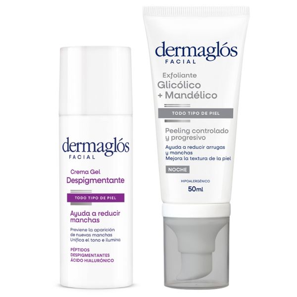 Rutina Dermaglós Facial Exfoliante + Despigmentante
