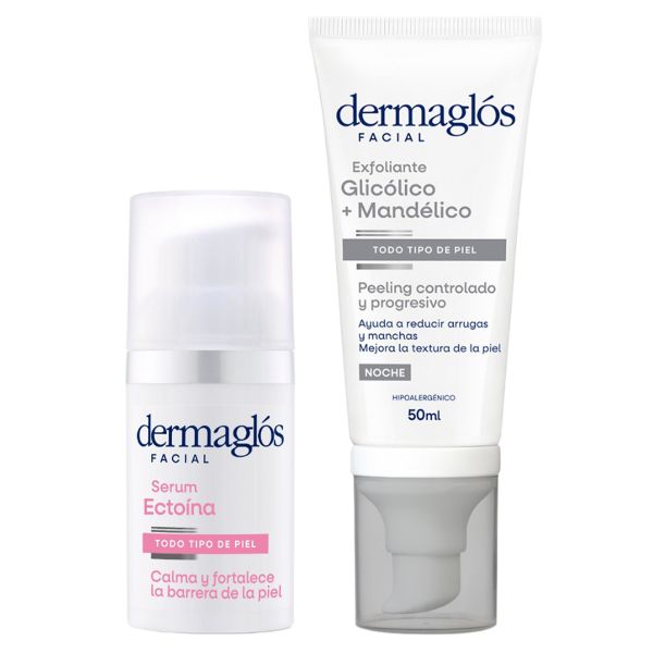 Rutina Dermaglós Facial Exfoliante Peeling + Ectoína