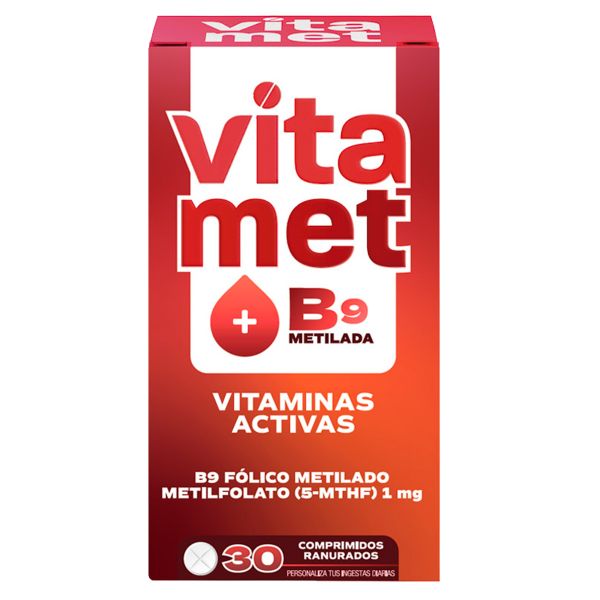 Vitamet B9 Suplemento L Metilfolato