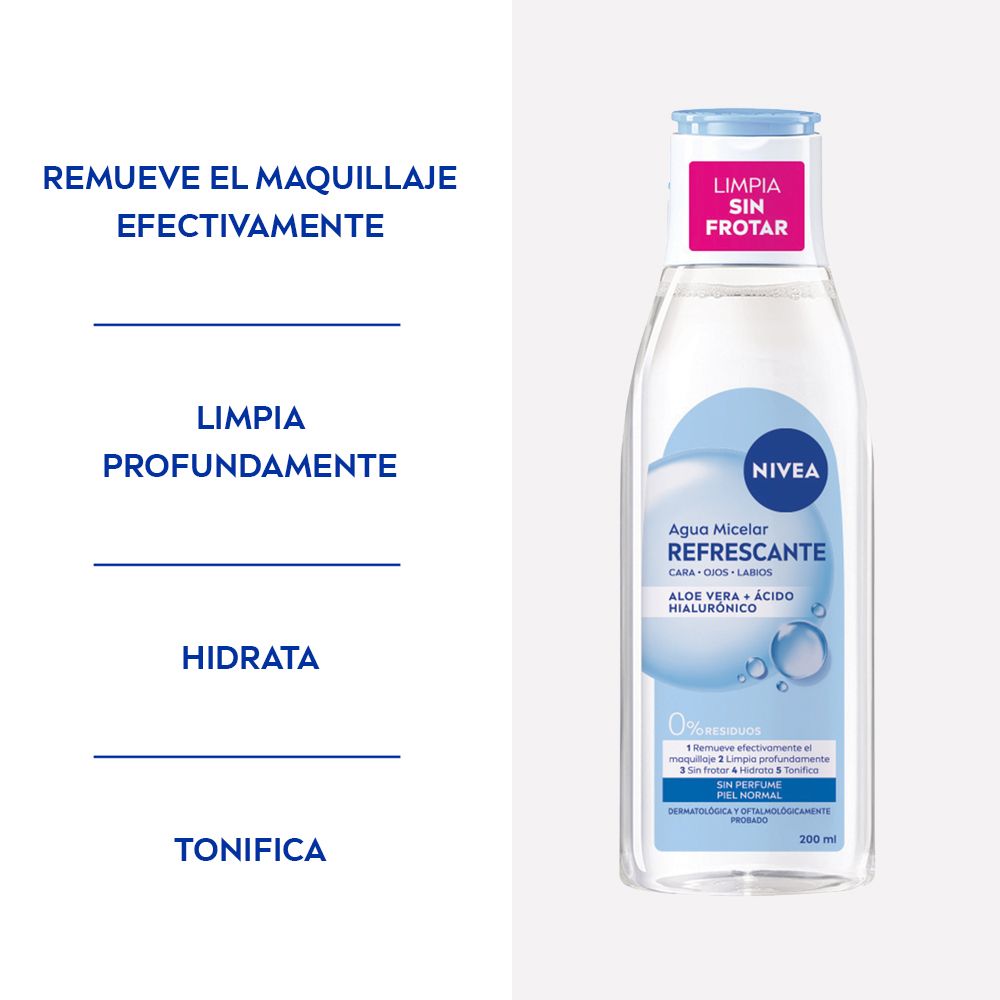 Nivea Agua Micelar 5 En 1 Refrescante X 200ml