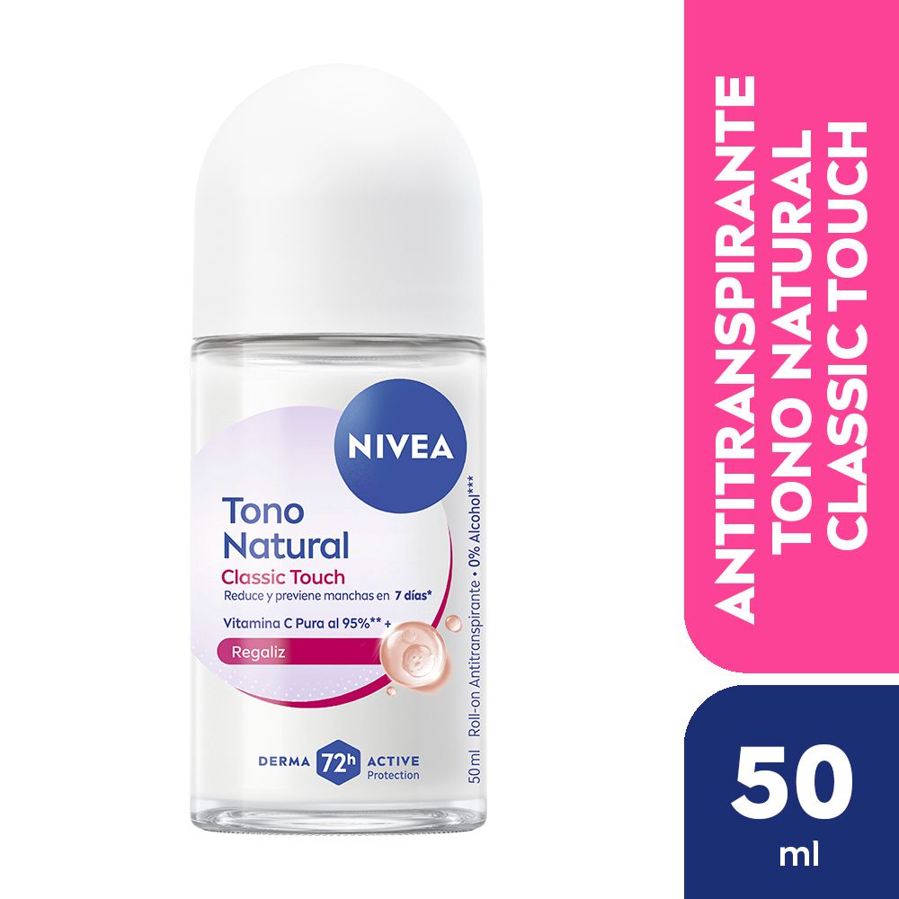 Nivea Tono Natural Classic Touch Desodorante Roll On