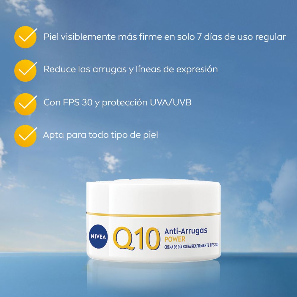 Nivea Q10 Power Crema Facial Antiedad De Día Fps30