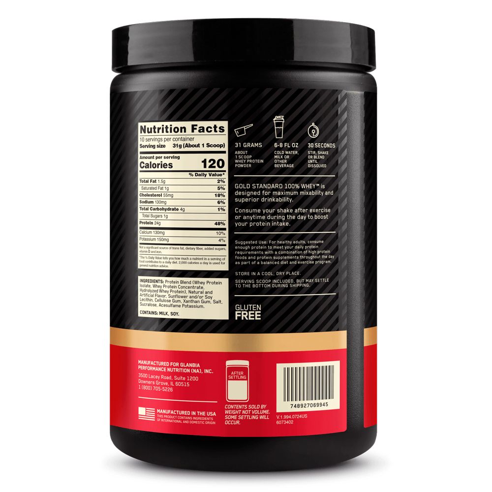 Optimum Nutrition Whey Protein Gold Standard X 310 Gramos
